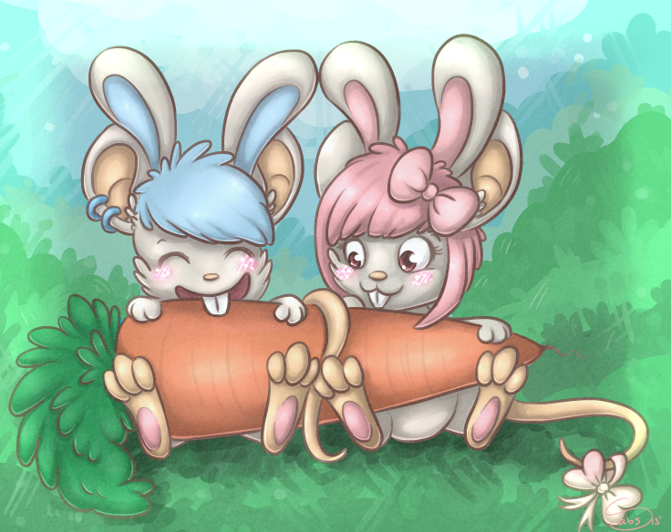 Kazu and Sabs ~ Easter