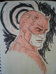 Daredevil pen sketch