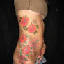 Flower Tattoo at Thick Waist