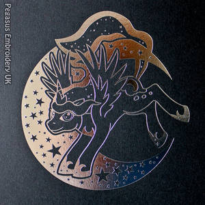 Princess Luna Foil Print Close up View