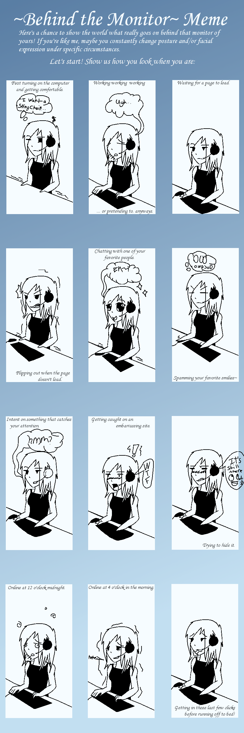 Behind The Monitor (Meme) by TheSteamPunkMistress on DeviantArt