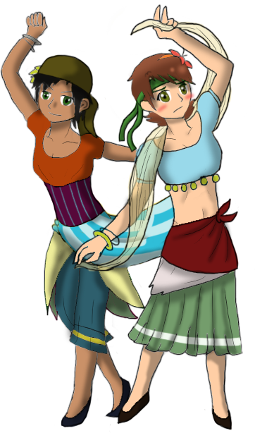 Greek and Italian Romani-themed people