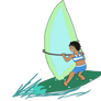 Windsurfing Cora