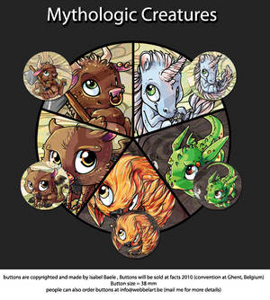 Buttons: Mythologic creatures