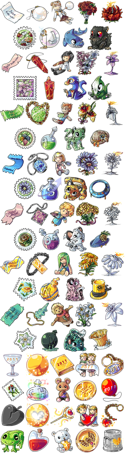 kuepets game art items