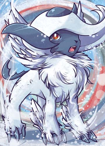 Pokemon absol aceo card commission
