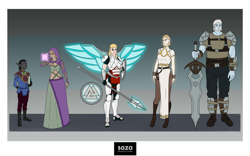 Science Fantasy Norse Mythology Character Design by Saza-Productions