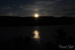 Sunset over the Ohio River