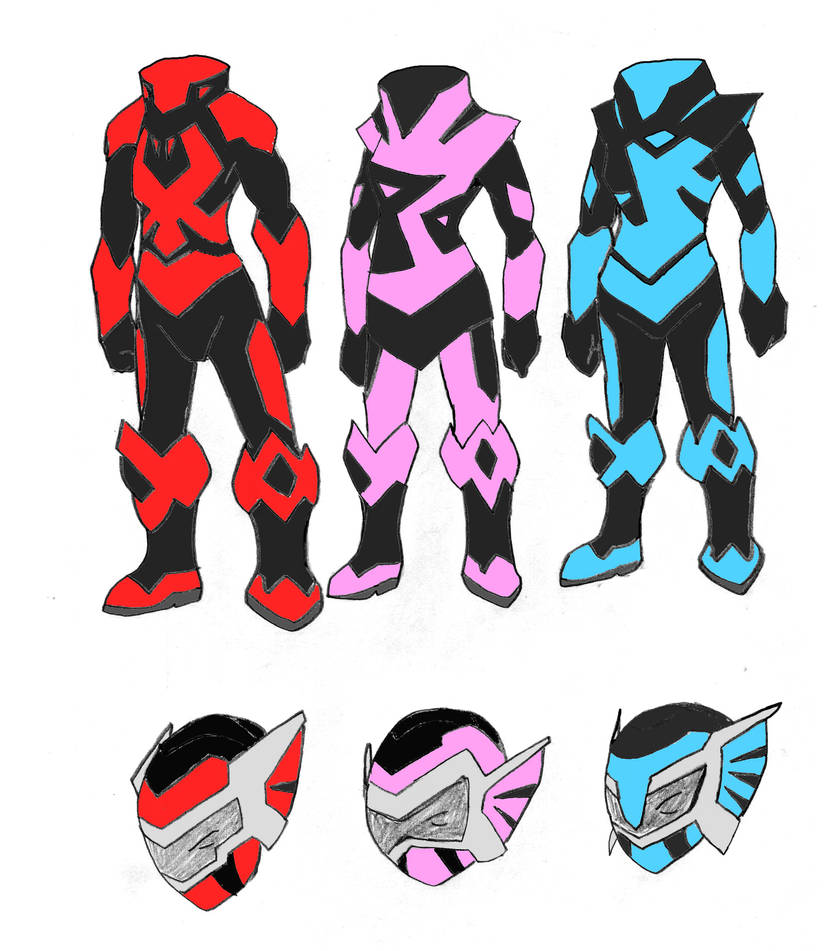 These are my ranger designs. by NickOnPlanetRipple on DeviantArt
