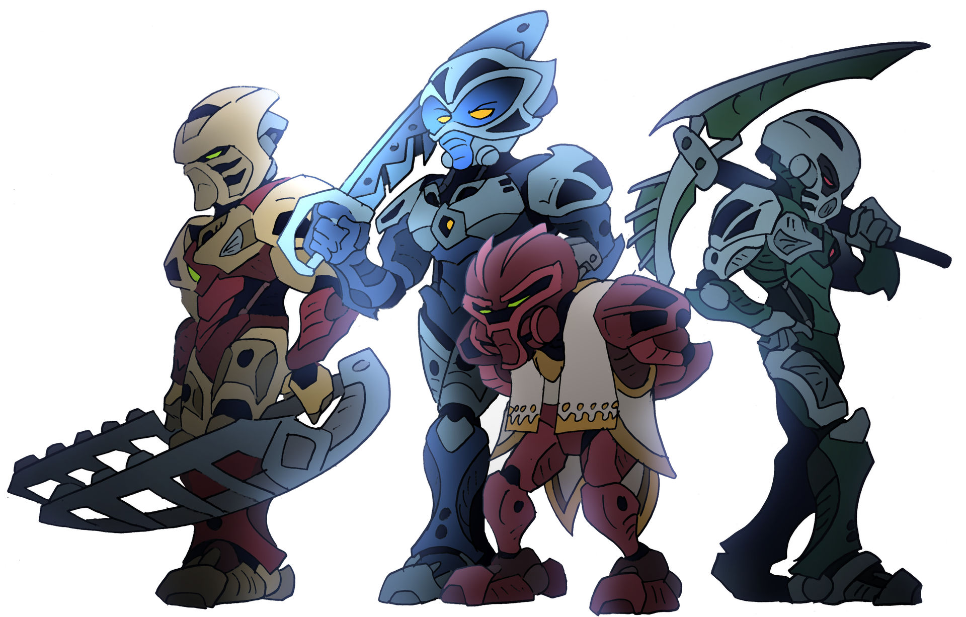 Metru Ui Deviantart Metru Nui's Old Guard by NickOnPlanetRipple on DeviantArt