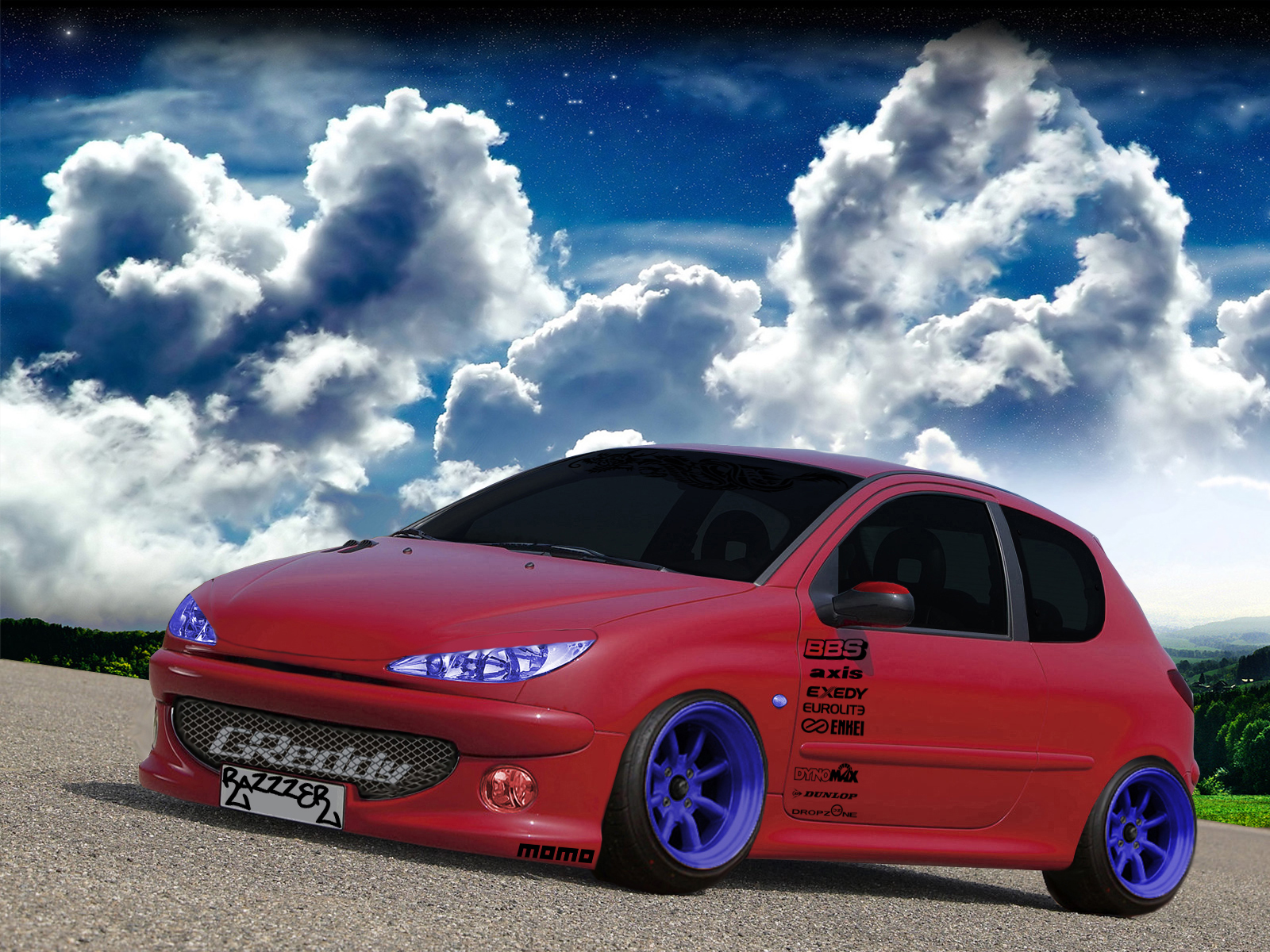 Peugeot 206 Wide Body Virtual Tuning 