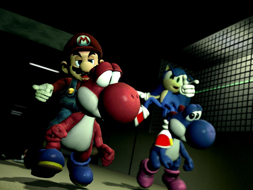 The Big Yoshi Race by GlitchyProductions on DeviantArt