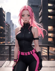 Sakura Haruno alternative - modern ninja style