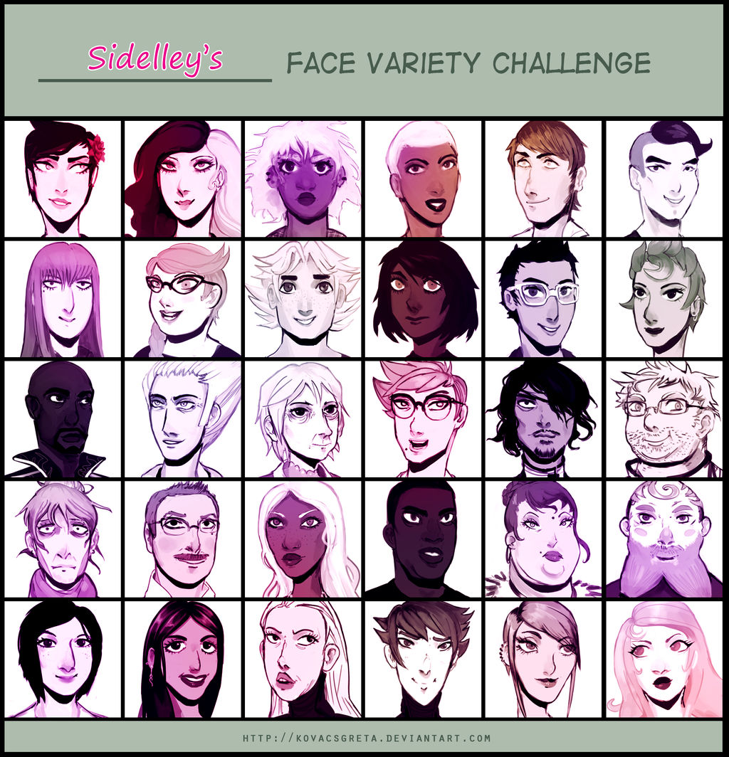 Variety Mod Faces Face variety challenge - Results by DamaiMikaz on DeviantArt