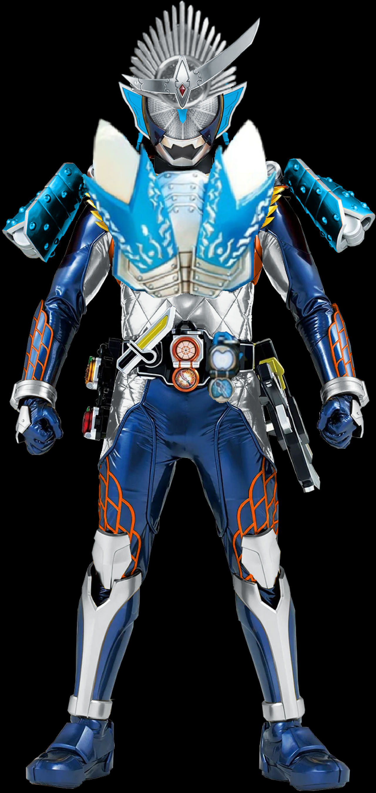 Kamen Rider Silver Rider Kamen Rider Gaim Orange Silver by villianblackwing on DeviantArt