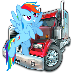 Rainbow Dash Rig N Roll Icon