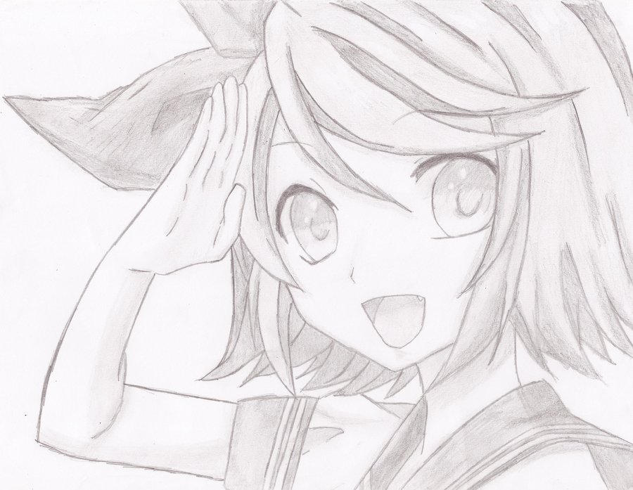 Rin Kagamine Drawing By Whateverlifeis On Deviantart