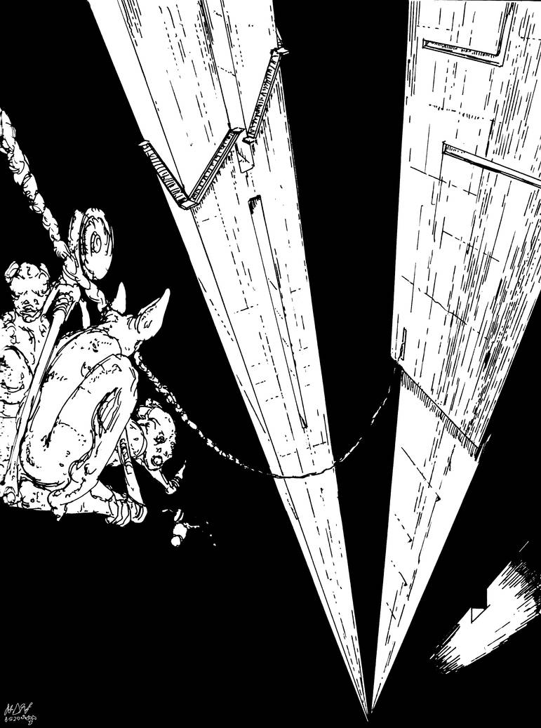 Rope Ride - Uncolored by leothefox on DeviantArt