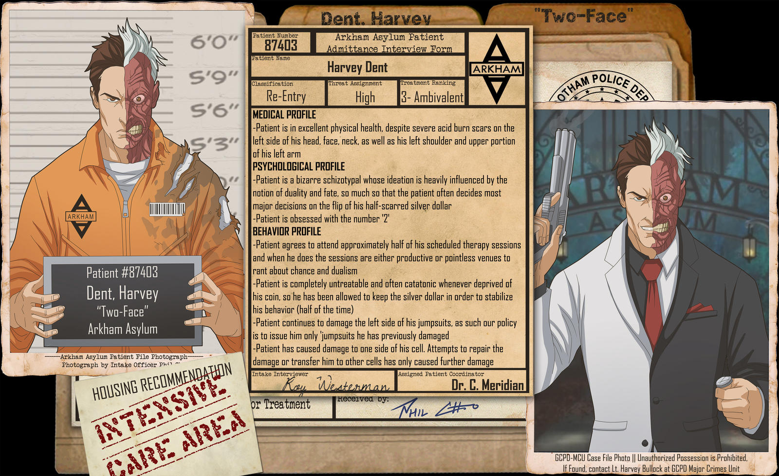 Arkham Files - Two-Face by Roysovitch on DeviantArt