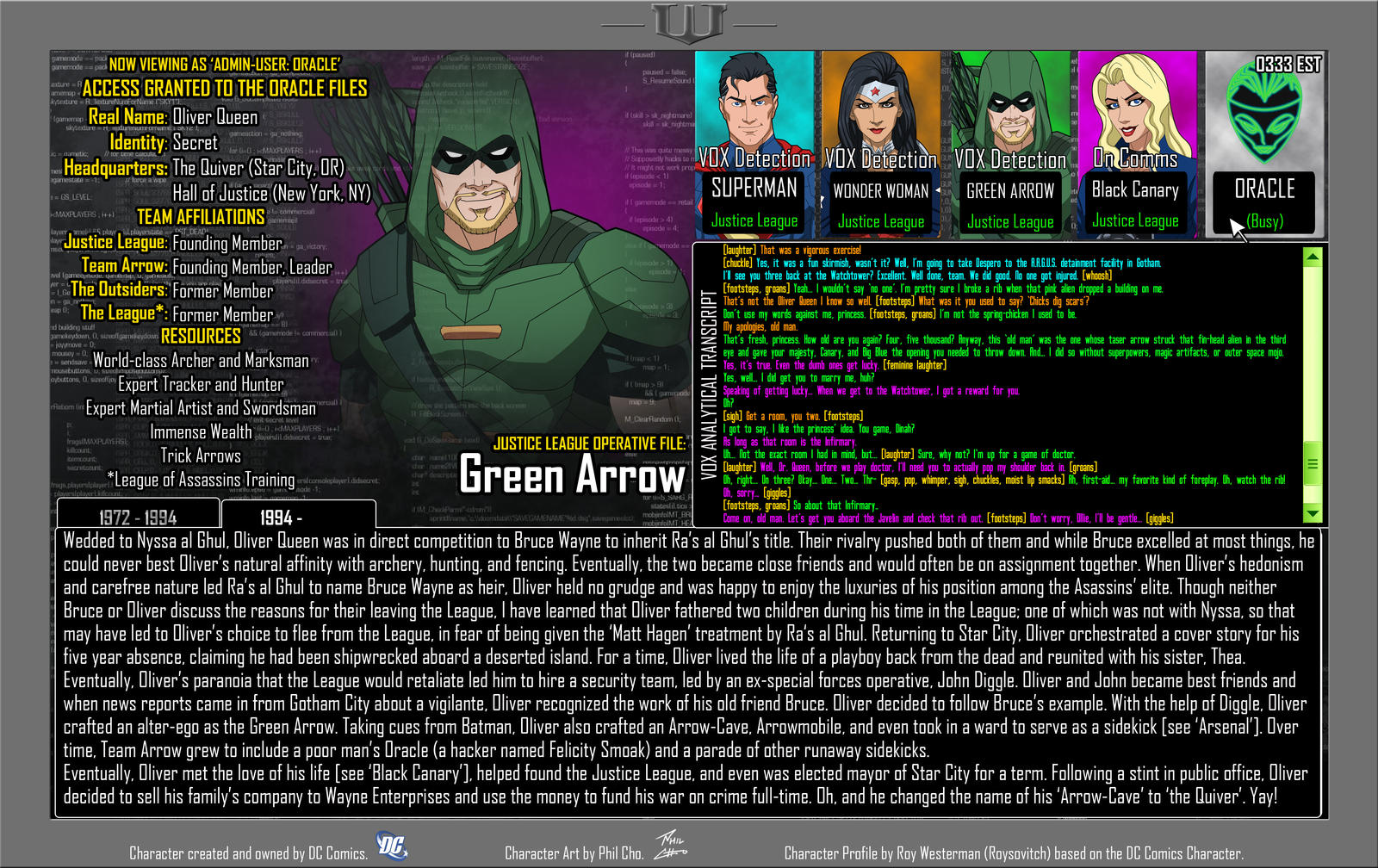 Oracle Files - Green Arrow by Roysovitch on DeviantArt