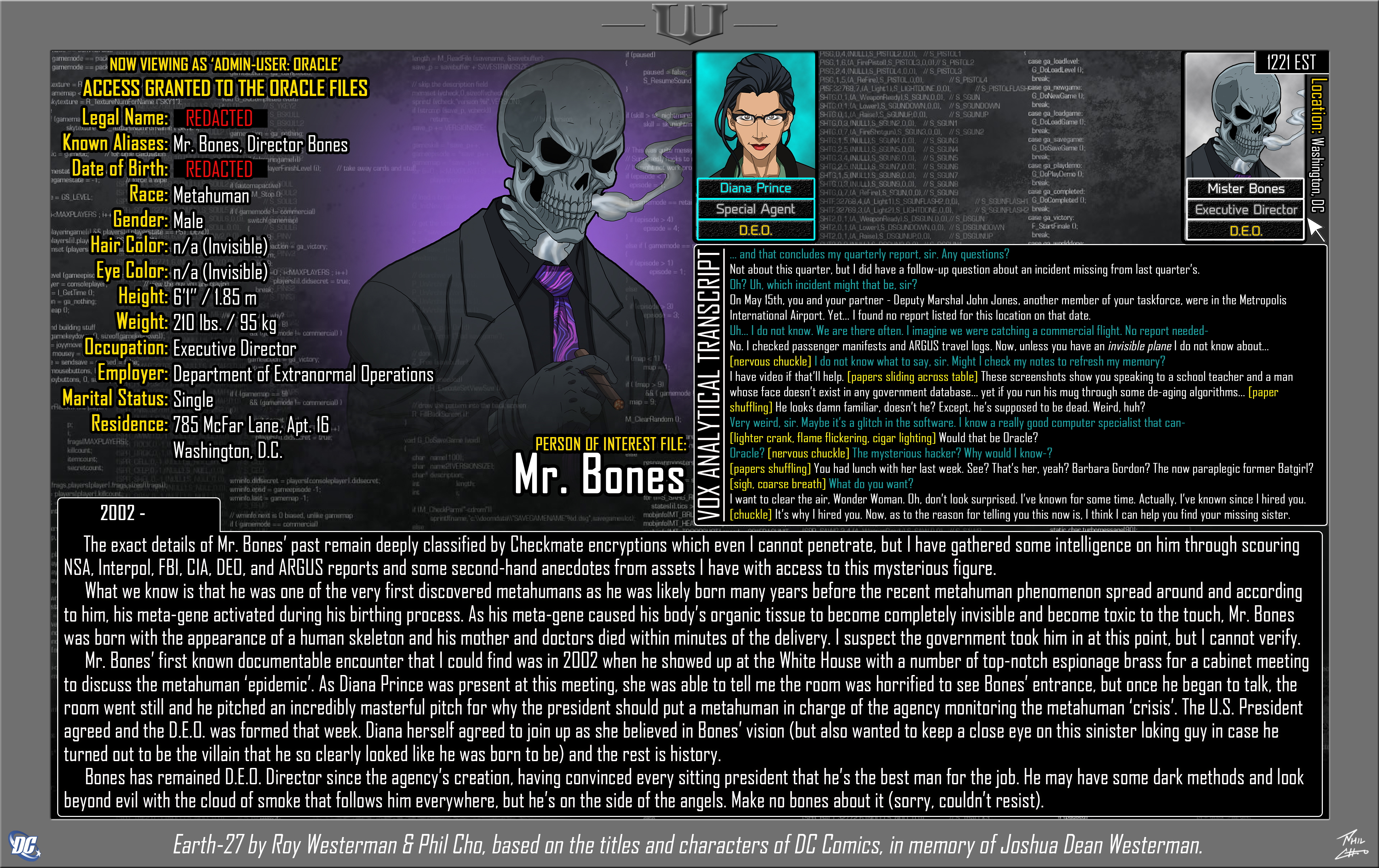[Earth-27: Oracle Files] Mr. Bones