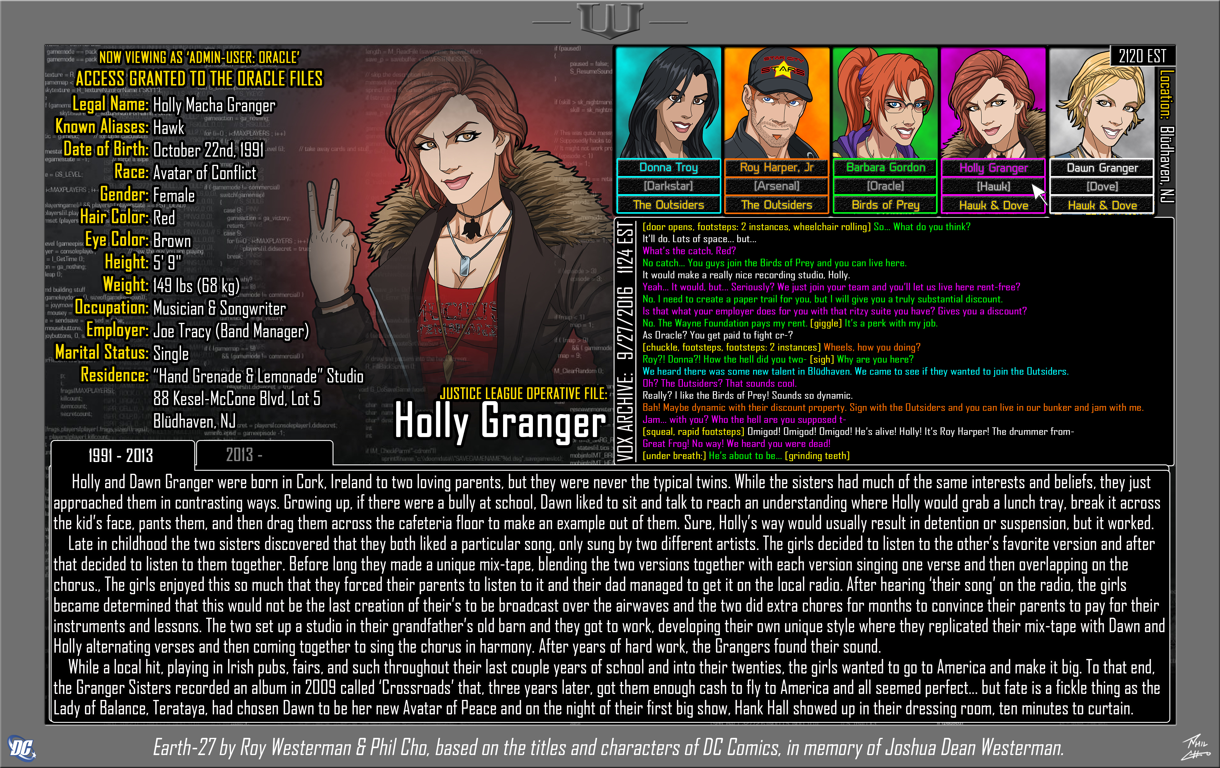 [Earth-27: Oracle Files] Holly Granger (1/2)