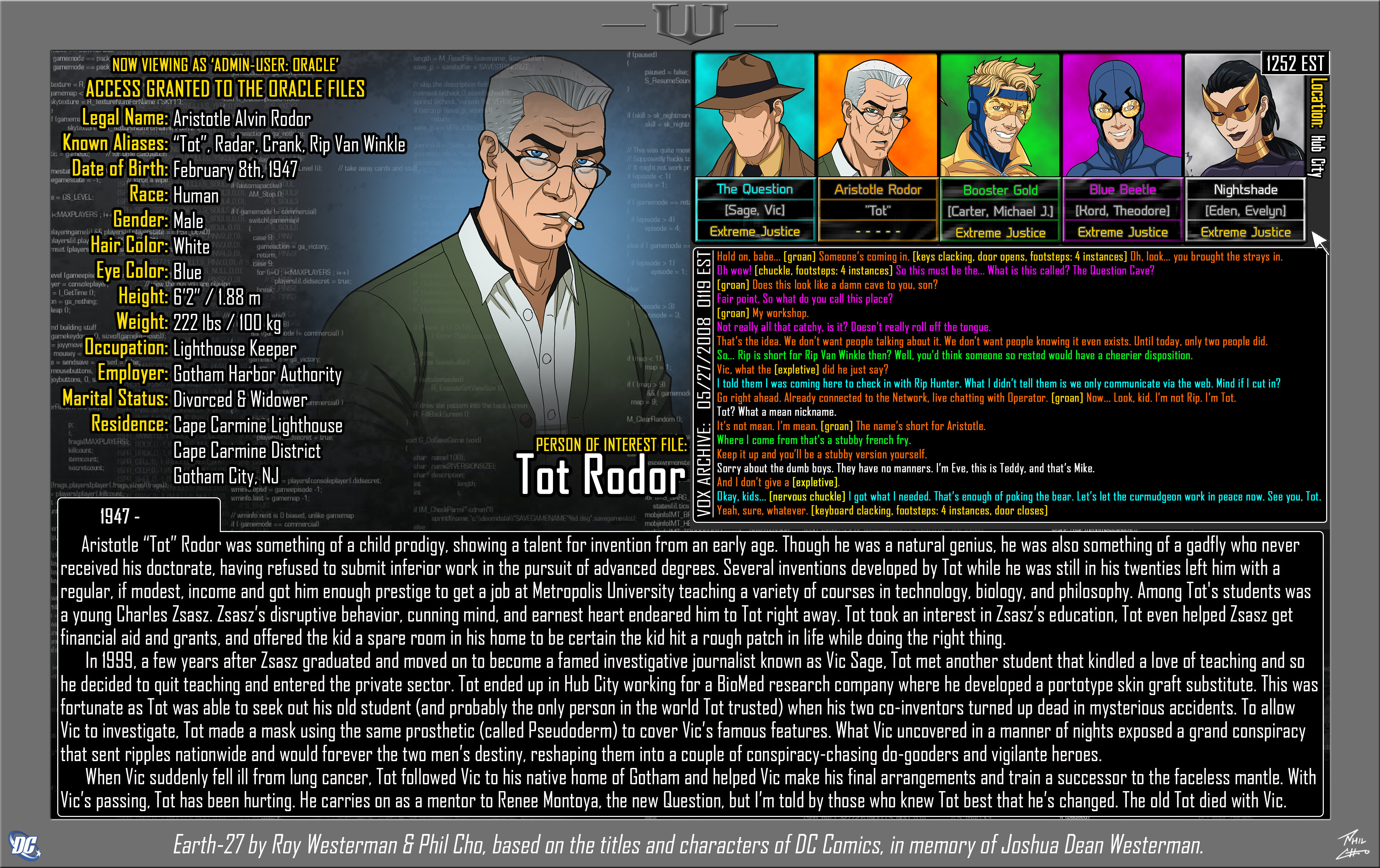 [Earth-27: Oracle Files] Tot Rodor