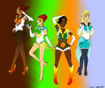 Sailor Seasons (Colored Lineart) by animewiccan725