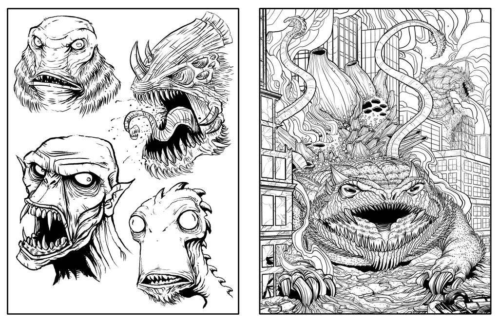 Monster! Inks by mikegoesgeek on DeviantArt