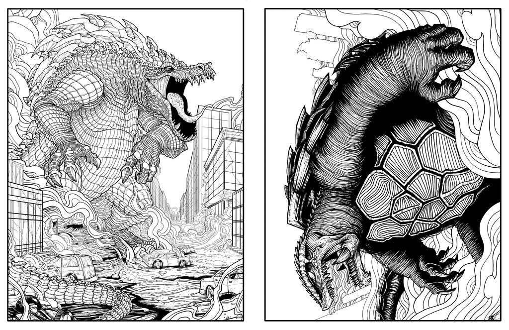 Monster! Inks by mikegoesgeek on DeviantArt
