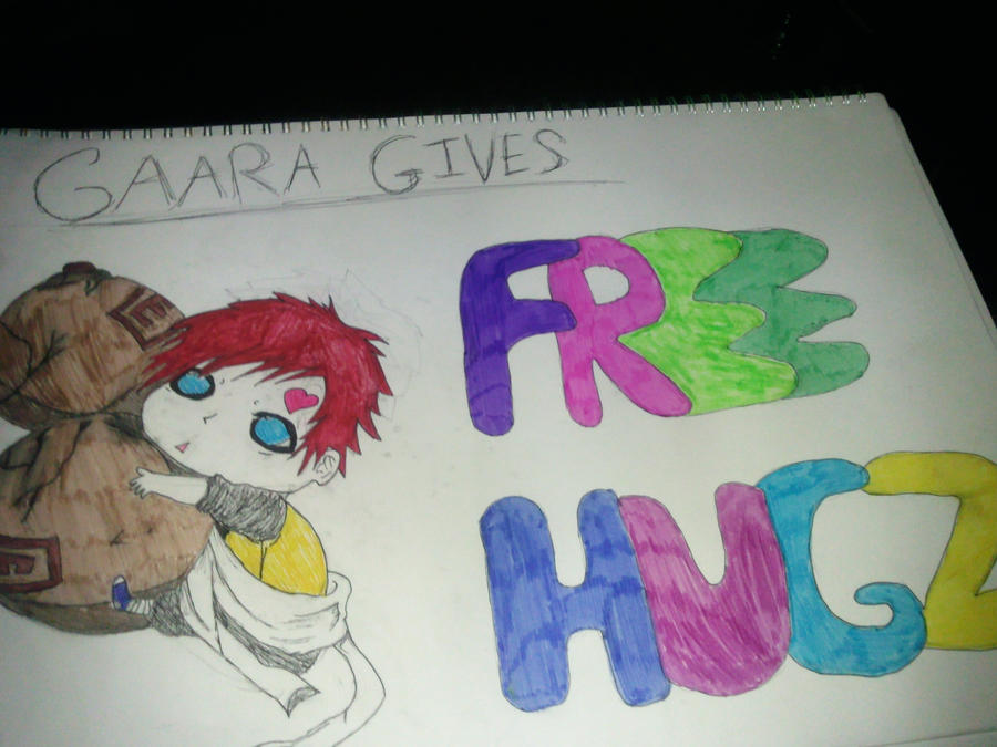 Gaara gives FREE HUGZ