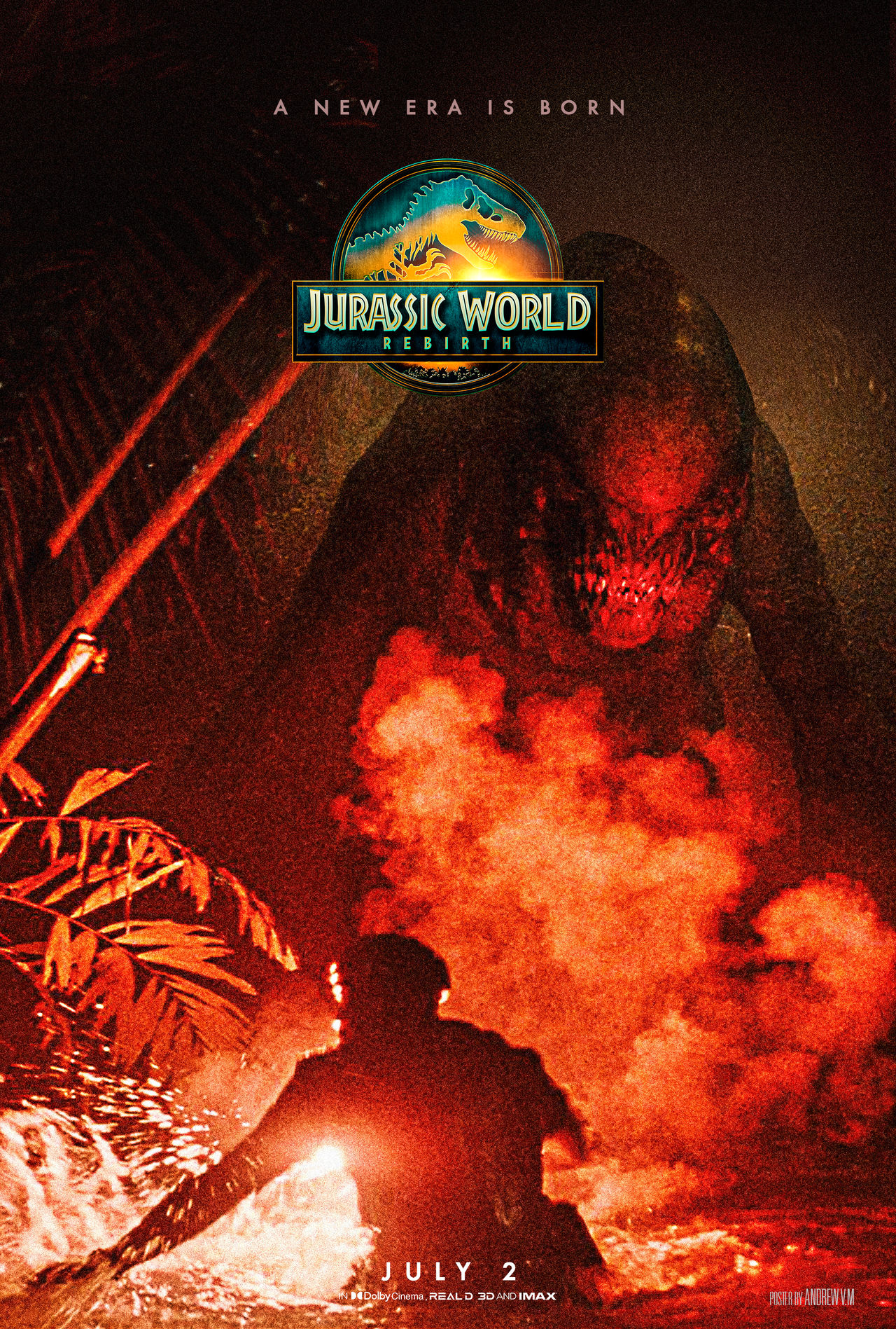 Animated D Rex Ribirth JURASSIC WORLD REBIRTH Poster D-REX Mutant by mrandrew7w7 on DeviantArt