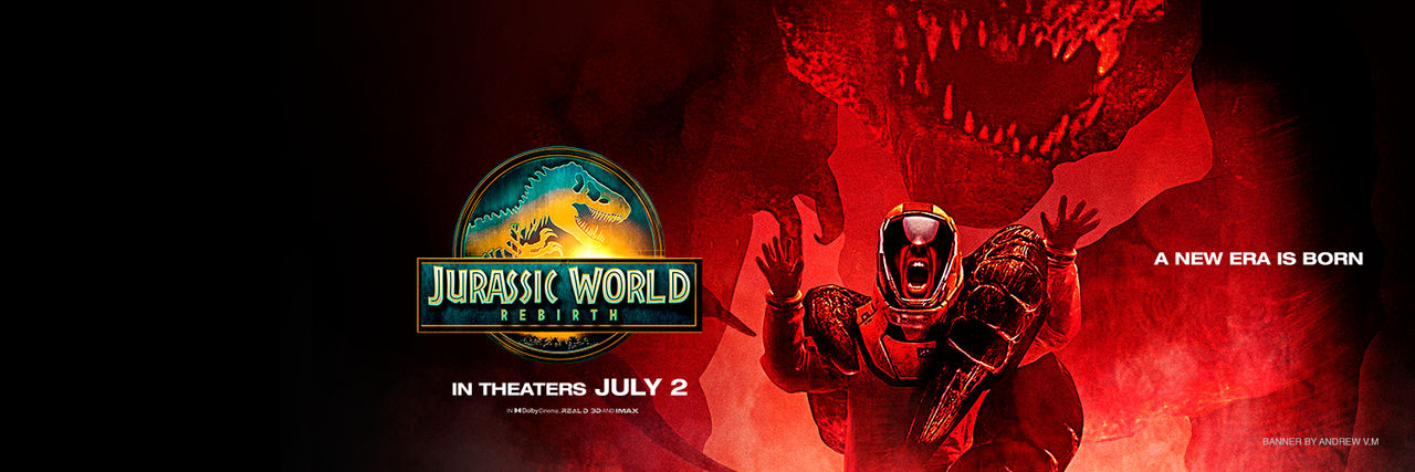 JURASSIC WORLD REBIRTH BANNER HD D-rex by mrandrew7w7 on DeviantArt