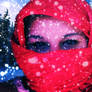 Red Scarf - Snowfall