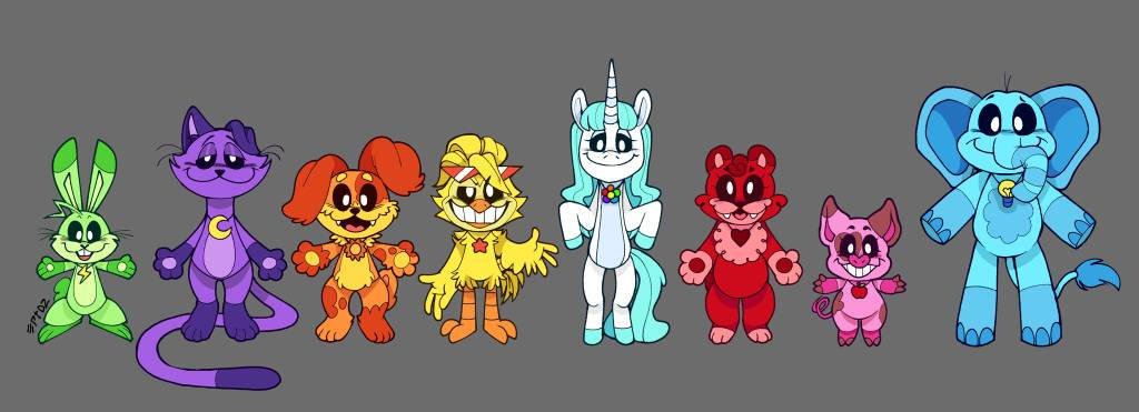 a redesign of the smiling critters by jeangonzal73 on DeviantArt