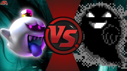 king boo vs ghost(creppypasta vs Mario)