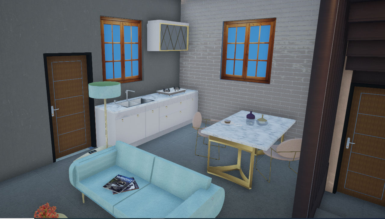 Interior of JO House (interior of Kitchen) by CittaLoka on DeviantArt