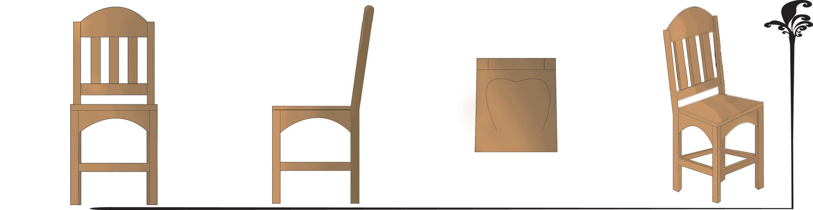 Shell Chair Orthographic Chair Orthographic by EpsilonTLOSdark4 on DeviantArt