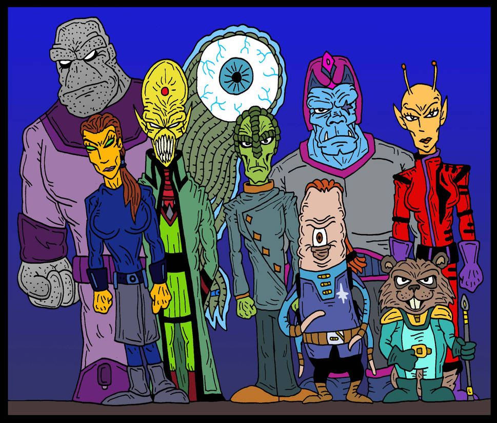 DC Comics Alien Crew by Lordwormm on DeviantArt