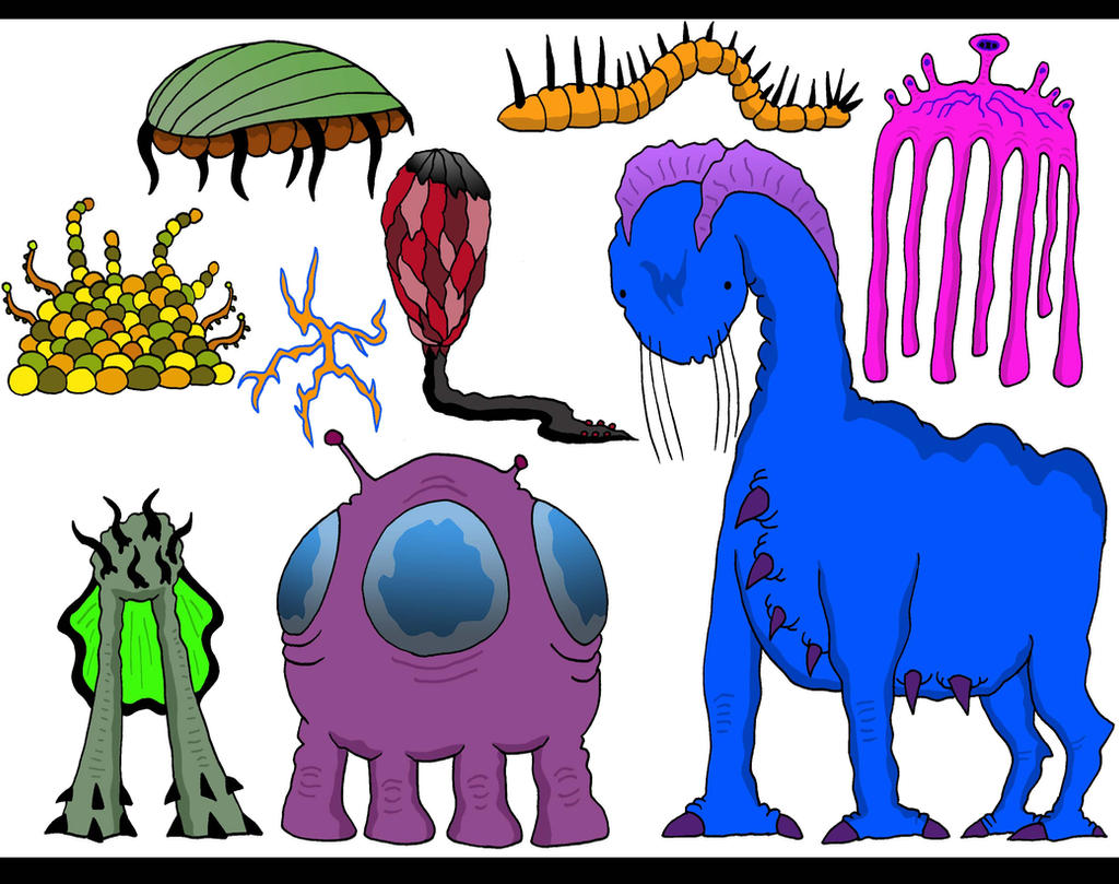 Random Alien Creatures Nonsentient Alien Creatures IV by Lordwormm on DeviantArt