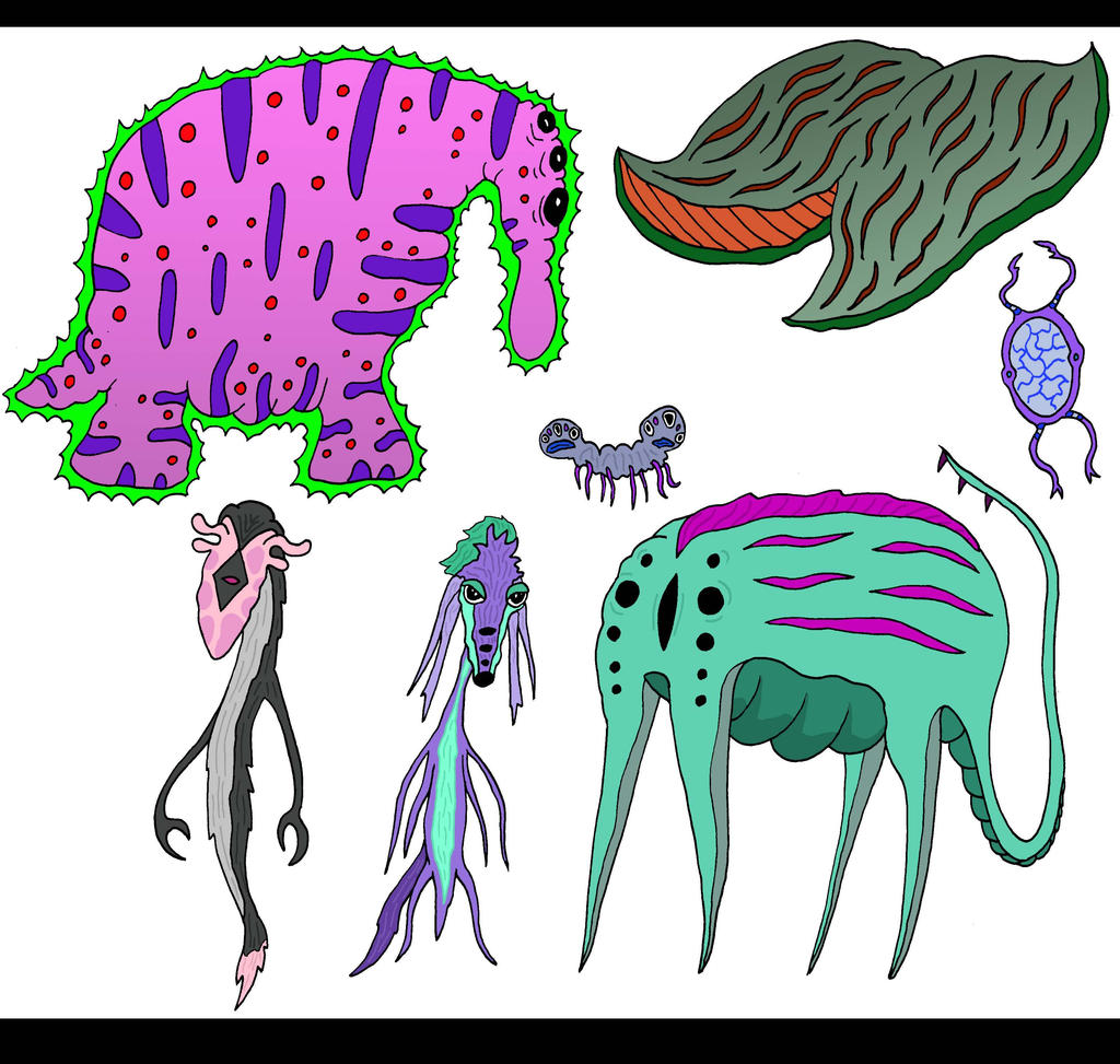 Random Alien Creatures Nonsapient Alien Creatures II by Lordwormm on DeviantArt