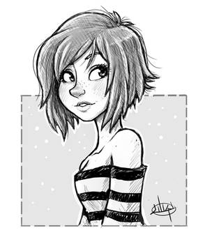 Short Hair and Stripes