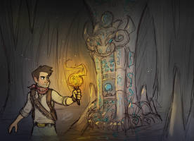 Nathan Drake in The Dragon Cave