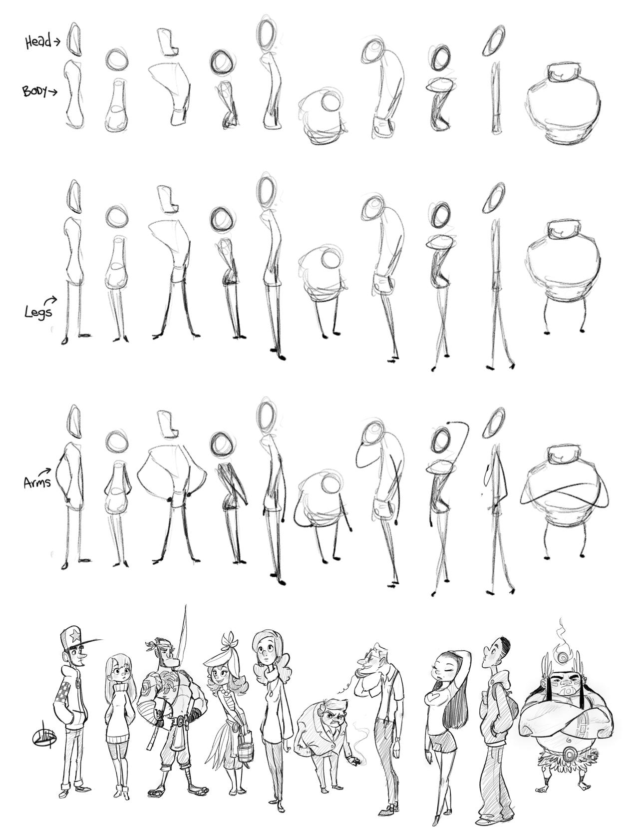 Character Sketch Process by LuigiL on DeviantArt