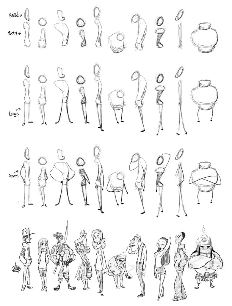 Character Sketch Process by LuigiL