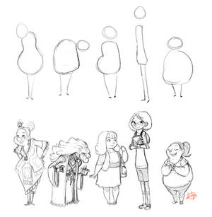 Character Shape Sketching 3 (with video link)