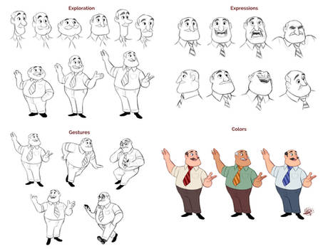 Teacher Character Design