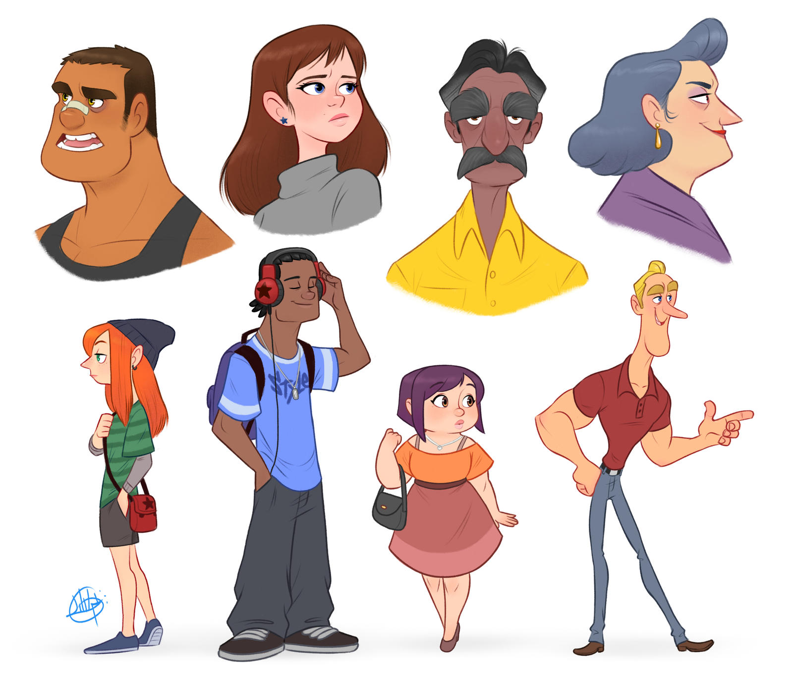Random Characters 1 by LuigiL on DeviantArt