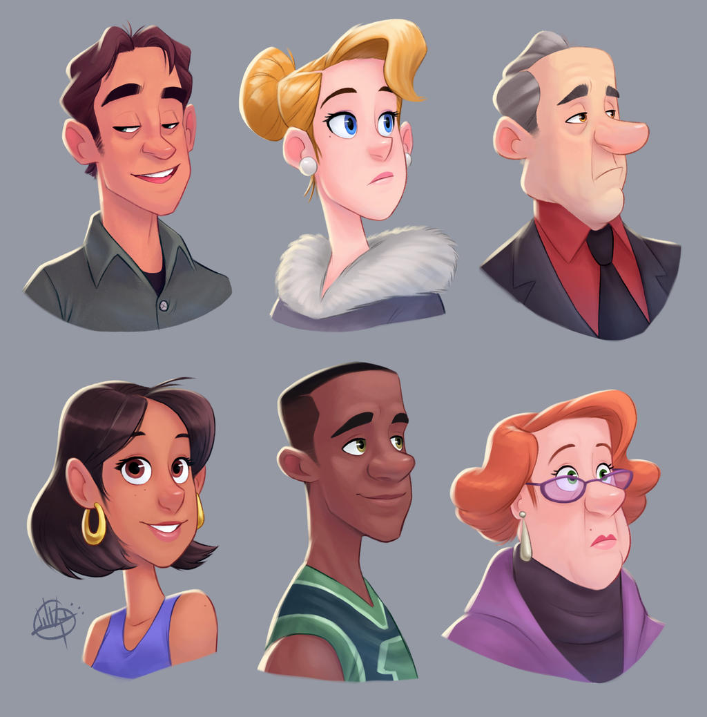 Random Characters Background Random Characters 2 by LuigiL on DeviantArt