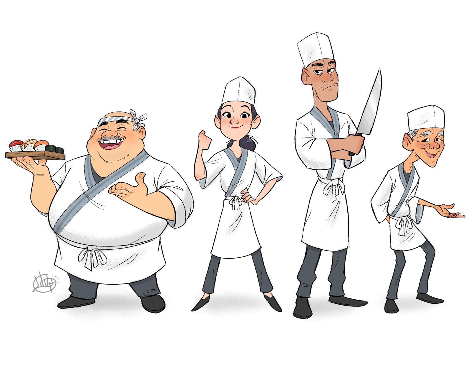 Sushi Chefs by LuigiL on DeviantArt